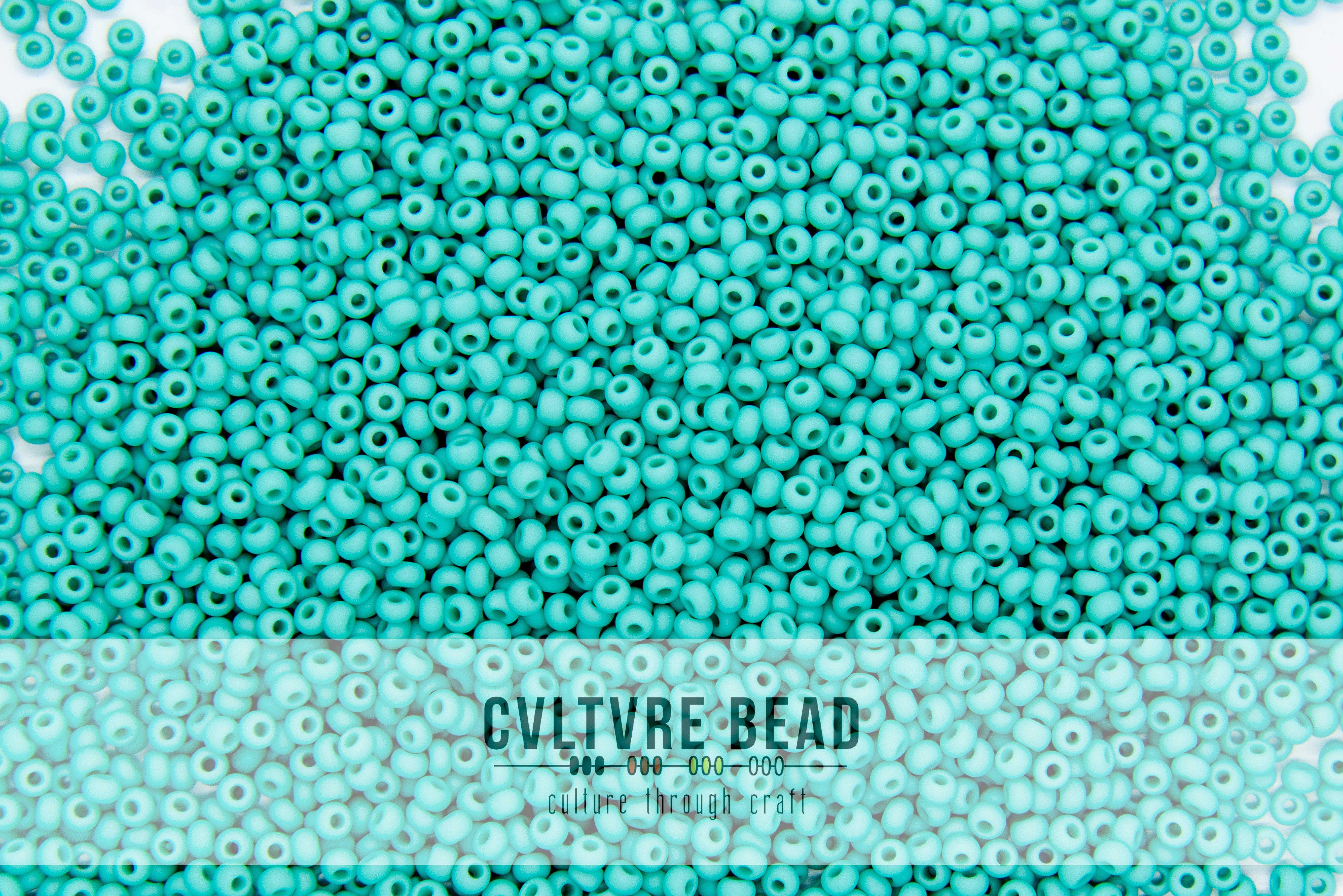 Czech Seedbead 10/0 Matte Opaque Turquoise 20g